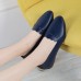 Women Lace Trim Comfy Soft Sole Casual Slip On Flats Loafers