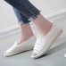 Women Straw Ripped Breathable Slip On Fisherman Flats Shoes