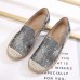 Women Casual Sequined Flowers Pattern Espadrille Flats Loafers