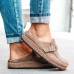 Women Casual Comfy Suede Large Size Round Toe Backless Flats