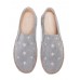 Women Casual Suede Round Toe Star Embroidered Espadrilles Fisherman's Flats Loafers