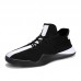 Fashion Simple Design Fly Woven Running Shoes Men Two Tone Contrast Color Casual Shoes