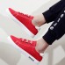 New Design Youth Student Letter Print Casual Shoes Men Height Increasing White Skate Shoes