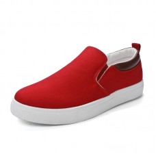 Fashion Big Size Low Top Men Casual Daily Wear Shoes Blank Slip On Canvas Shoes