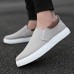 Fashion Big Size Low Top Men Casual Daily Wear Shoes Blank Slip On Canvas Shoes