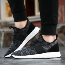 Trending Men's Breathable Fly Woven Casual Running Athletic Skate Shoes