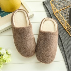 Women Men Indoor Urban Cozy Soft Skid Proof Fleece Plush Slipper