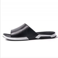 Men's White and Black Slip On Slide Nonslip Indoor Outdoor Sandals