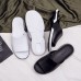 Men's White and Black Slip On Slide Nonslip Indoor Outdoor Sandals