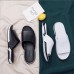 Men's White and Black Slip On Slide Nonslip Indoor Outdoor Sandals