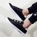 New Design Youth Student Letter Print Casual Shoes Men Height Increasing White Skate Shoes