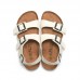 High Quality white Unisex Slides Sandals With Comfortable Cork Insole Beach Footwear