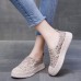 Women Casual Floral Embroidered Lace Platform Lazy Sneakers