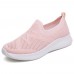 Women Casual Breathable Non-slip Mesh Cloth Slip-on Sneakers