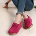 Bowknot Tassels Breathable Sport Platform Casual Shoe For Women