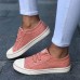 Women Canvas Elastic Band Casual Comfy Wearable Flats