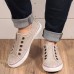 Women Buttonhole Decor Comfy Wearable Sports Casual Canvas Flats