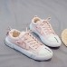 Women Canvas Lace Up Front Slip Resistant Casual Court Sneakers